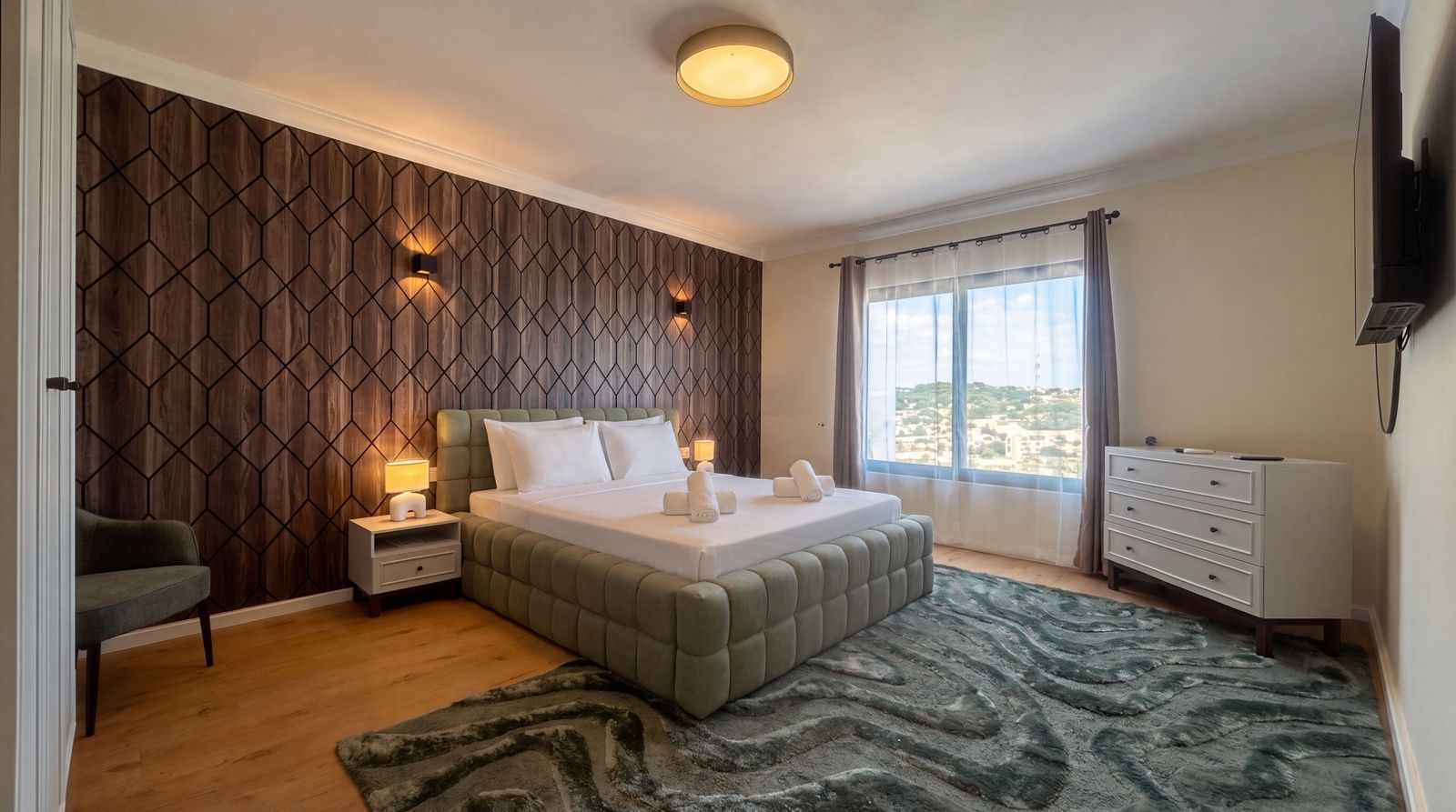 Villa Kampanella – Green Bedroom