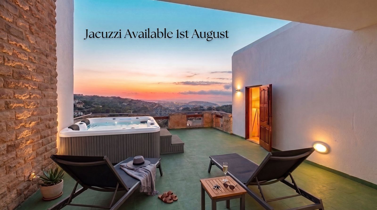 Villa Kampanella – Terrace with Jacuzzi